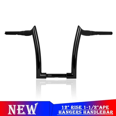 12'' Rise Rise Ape Hangers Handlebar For Harley Electra Glide Ultra Classic Foto 1 de 4
