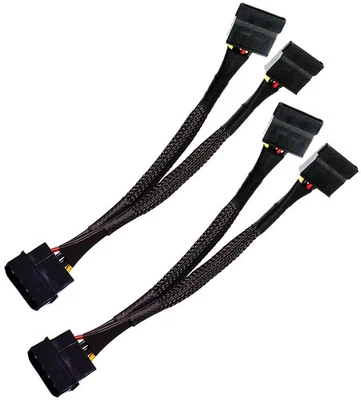 Divisor de energia SATA macho 4 pinos molex para duplo 15 pinos fêmea conversor adaptador... - Imagem 1 de 4