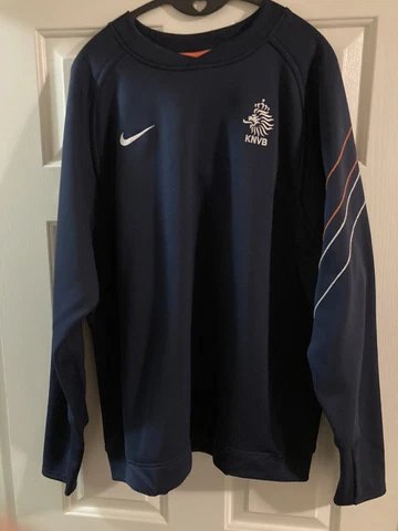 KNVB Nederland Holland Sweater Pullover Soccer Football Nike Team XL Therma-Fit Cover