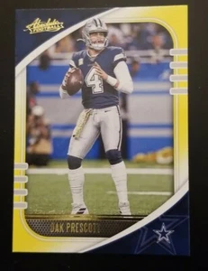 DAK PRESCOTT 2020 Panini Absolute #52 Yellow Dallas Cowboys  - Picture 1 of 2