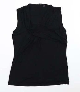 Tahari Womens Black Viscose Blend Tank Size L - Picture 1 of 12