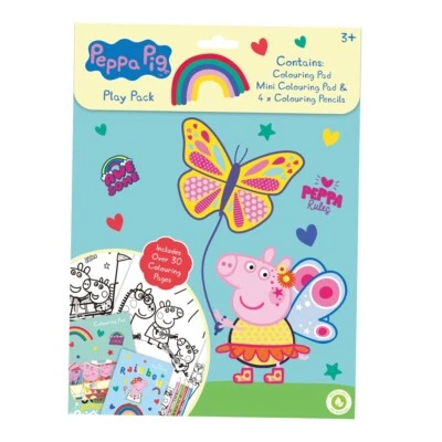 PEPPA PIG GEORGE PLAY PACK A4 COLOURING BOOK & A5 PAD WITH COLOUR PENCILS PEPPK4 - Image 1 of 2