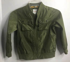 Boys Olive Green Long Sleeve Bomber Jacket - Cat & Jack™ Size XS - Picture 1 of 8