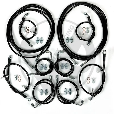 BLK Front & Rear Brake Line Replacement Kit For 94-01 Acura Integra DC2 W/O ABS - Image 1 of 4