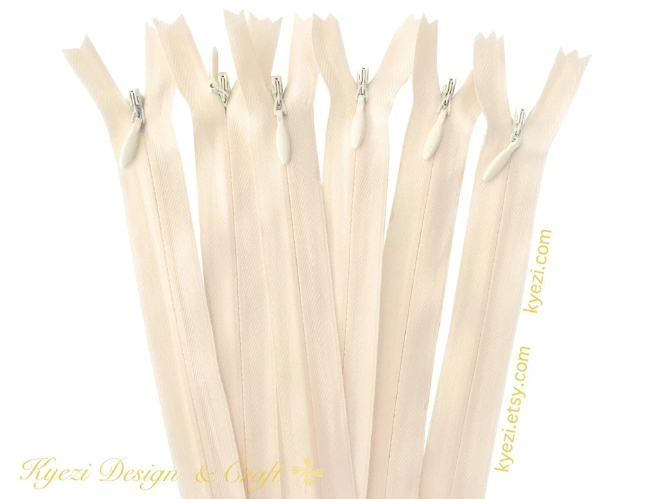 5 10 15 pcs Invisible Zippers - 9", 12", 14", 16", 18", 22" inch zipper, #3 - Image 1 of 3