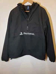 Sony PlayStation H&M Divided Mens Large Black Pullover Lightweight Jacket Rare - Picture 1 of 4