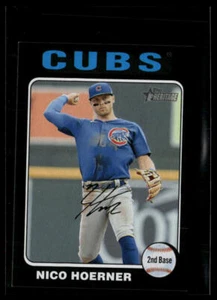 Nico Hoerner 2024 Topps Heritage Mini Black Border SN #280 Chicago Cubs - Picture 1 of 2