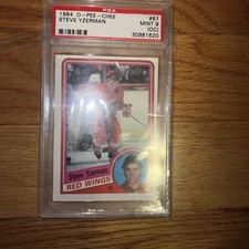 Steve Yzerman Rookie Card 1984 OPC O-Pee-Chee MT 9 PSA Graded 