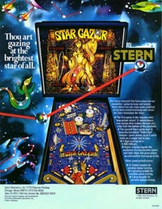 Pinball ROM CPU SET (4 chips) Stern Star Gazer - Picture 1 of 1