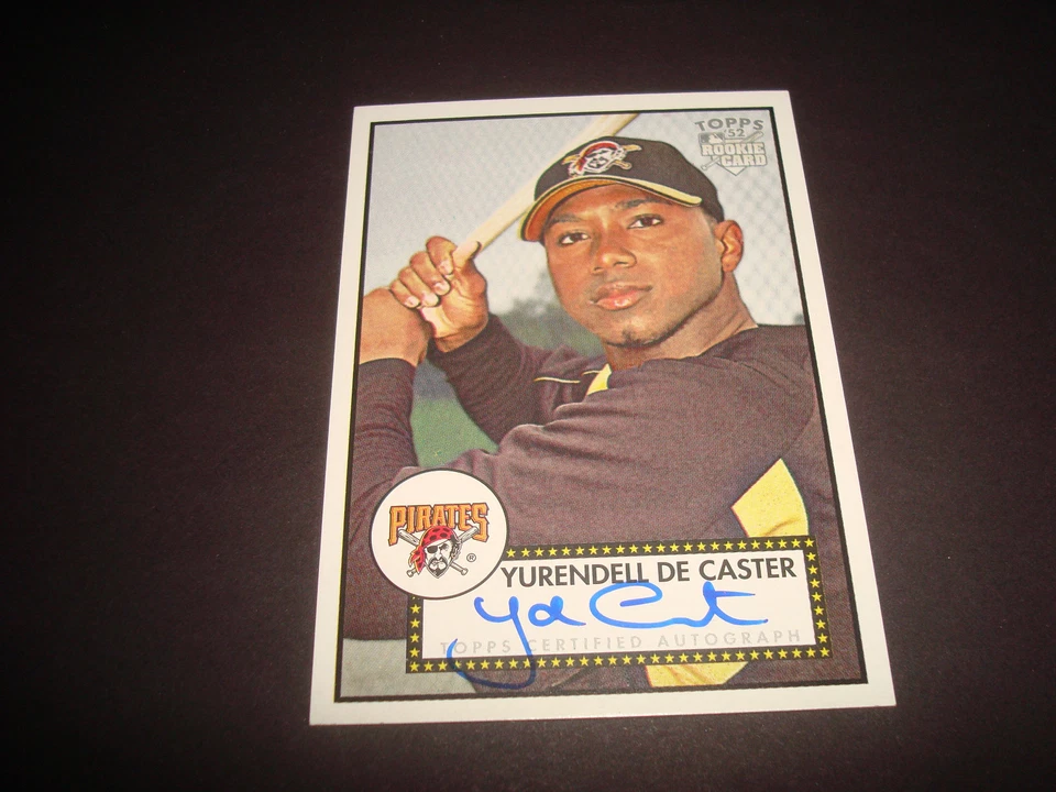Yurendell De Caster Pirates 2006 Topps '52 RC #52S-YD Signed Certified Auto 920 - Image 1 of 1