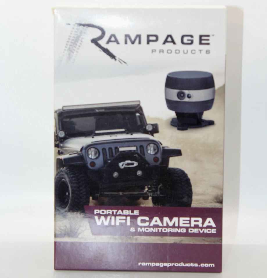 Cámara de respaldo universal portátil Wi-Fi Rampage Products 7710 - DAÑADA - USADA Foto 1 de 4