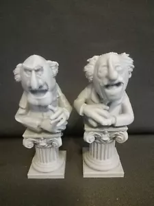 muppets Waldorf and Statler figures retro art statues / book ends / room display - Picture 1 of 5