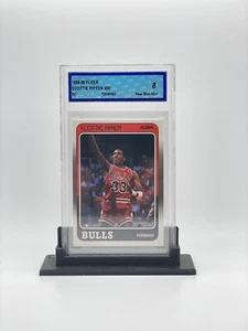 Fleer Scottie Pippen 1988 #20 CTA 8 novato RC HOF Chicago Bulls - Imagen 1 de 3