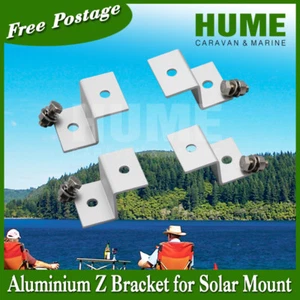 Z Bracket Mount for solar panel 4 for 1set(this is one set) RV Caravan - Picture 1 of 10