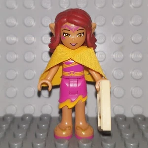 LEGO ELVES MINIFIG - ELF007 - AZARI FIREDANCER - MAGENTA WITH CAPE - FROM 41077 - Picture 1 of 1