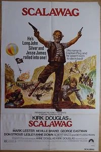 SCALAWAG (1973) - original US 1 Sheet film/movie poster, Kirk Douglas as pirate - Picture 1 of 3