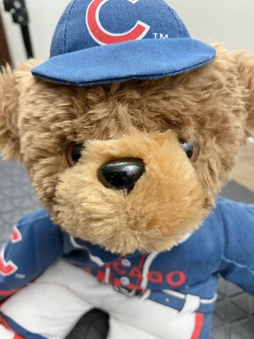 Chicago Cubs Teddy “00” Vintage Plush Good Stuff Bear Brown w/Baseball Cap CUTE! Cover