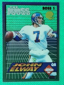 1994 Boss Squad Silver & Gold Helmet #1 John Elway HOF Denver Broncos - Picture 1 of 3