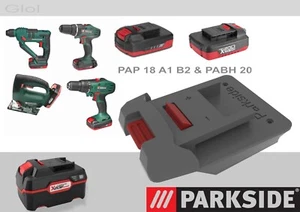 adattatore batteria parkside x20 a utensili parkside PSBSA 18-LI A1 B2, PA BH 20 - Imagen 1 de 14
