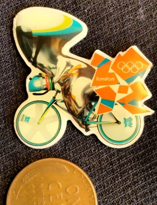 London 2012 Olympic Mascot Wenlock Cycling Pin 2012-2026 less then 5000 - Image 1 of 2