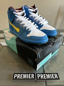Nike SB Dunk High Premium Familia Blue Ox 2015 - Mens 9 with Premier Stickers  - Picture 1 of 12