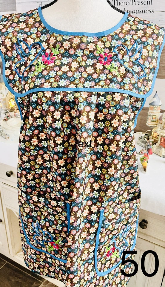 Mandil Mexicano Bordado Mexican Embroidered Apron M/L - Image 1 of 3