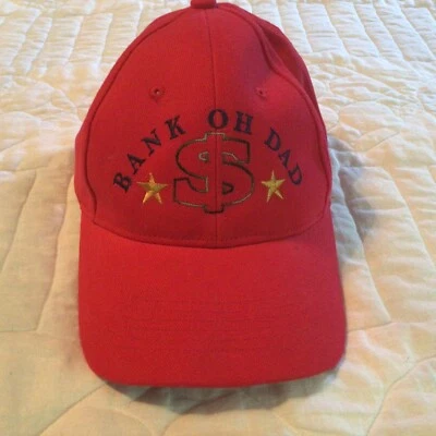 Gorra de béisbol ajustable BANK OH DAD $ para hombre Foto 1 de 4