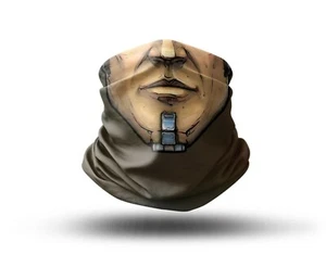 Washable Fabric Face Cover Neck Gaiter Unique Print Handsome Jack Design EU Made - Picture 1 of 6
