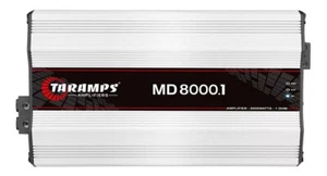 TARAMPS MD8000.1 AMPLIFIER 1-OHM 8000 WATTS RMS CLASS D FAST FREE SHIPPING - Picture 1 of 3