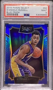 🔥 2015-16 Select D'Angelo Russell Blue Prizm Rookie RC /249 PSA 9 Lakers 🔥 - Bild 1 von 3