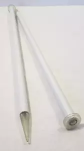 Aghi per maglieria a punta singola realizzati in germania taglia 10 punta glitter 14" plastica - Foto 1 di 5