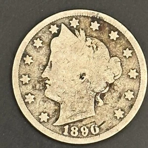 1890 LIBERTY NICKEL - Bild 1 von 2