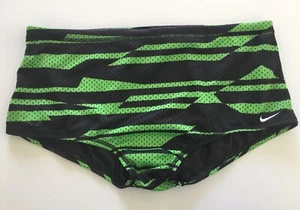 Nike Swim Drag Shorts Swimsuit Trunks TESS0031 366 Black Green Size 30 - Picture 1 of 6