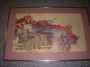 Acrílico original sobre papel ilustración vintage, firmado `Carlstrom`, mate, enmarcado - Imagen 1 de 4