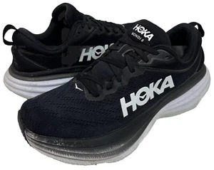 Zapatos para correr en carretera Hoka One One Bondi 8 para mujer 7,5 B negros grises - Imagen 1 de 11