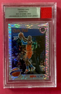 CHRIS PAUL 2011-12 GAME USED JERSEY LA CLIPPERS ROAD GEAR CARD BGS ENCASED - Picture 1 of 2