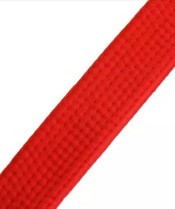 MTI Taekwondo Karate Martial Arts 1.5" Wide Belt Double Wrap Belt, Red Size 6 - Picture 1 of 4