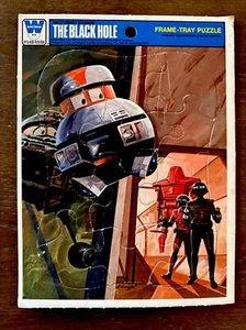 1979 Walt Disney THE BLACK HOLE 12-Piece Cardboard Frame-Tray Puzzle by Whitman - Picture 1 of 2