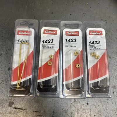 Juego de varillas dosificadoras Edelbrock modelo 1460 y 3 paquetes de chorros modelo 1423 Foto 1 de 3