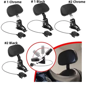 Motorcycle Driver Backrest For Harley Touring CVO Street Glide Road King 09-23 - Picture 1 of 20