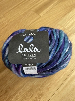 Lana Grossa Flamy Lala Berlin Merino, 100 Gramm Farbe 104, Lila, ein Knäuel  - Bild 1 von 3