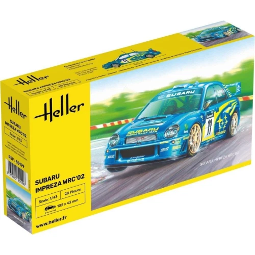 SUBARU IMPREZA WRC'02 KIT 1:43 Heller Kit Auto Modellino Nuovo - Immagine 1 di 1