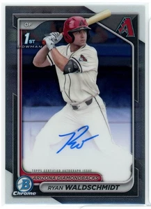 2024 Bowman Chrome RYAN WALDSCHMIDT 1st Autograph Auto RC Diamondbacks - Picture 1 of 2