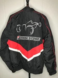 Chaqueta Abrigo Cremallera Completa Vintage Años 90 Bridgestone Tires Fórmula 1 F1 Racing Pit Talla MD - Imagen 1 de 6