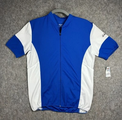 True Schwinn Cycling Jersey Mens Mens 1/4 Zip Rear Pockets Polyester Blue Small - Image 1 of 4
