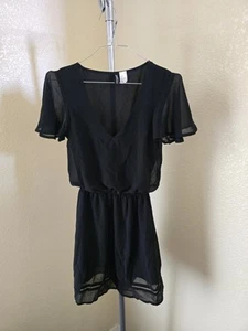 Divided Pullover Short Sleeve Dress - Picture 1 of 3