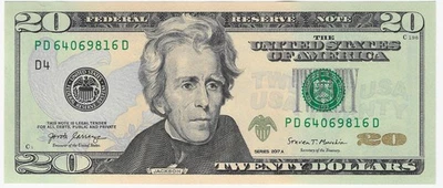 United States 20 Dollars USA 2017A P 546 "D" UNC - Image 1 of 2