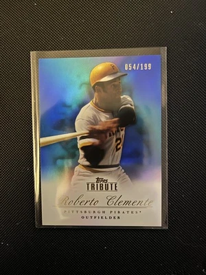 2012 Topps Tribute #91 Roberto Clemente Blue #/199 - Image 1 of 2