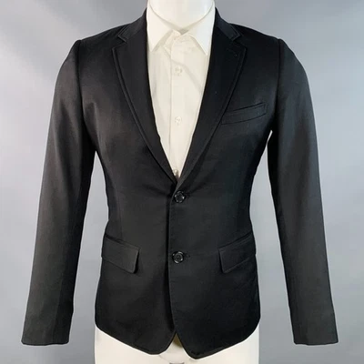 BAND OF OUTSIDERS Size 36 Black Wool Blend Single Breasted Sport Coat - Image 1 of 4