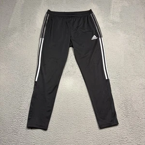 Pantalones de entrenamiento Adidas Trio 19 para hombre talla grande negro blanco pista fútbol - Imagen 1 de 10